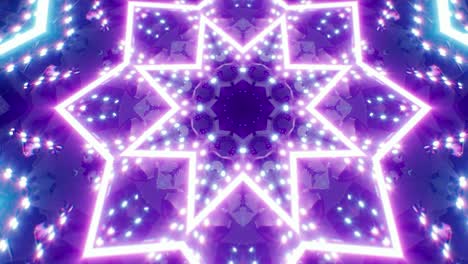 luz de neón reluciente caleidoscopio efecto extendido fondo