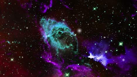 nebula clouds that form and float in the universe