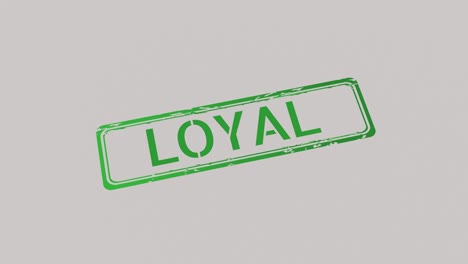 loyal stamp