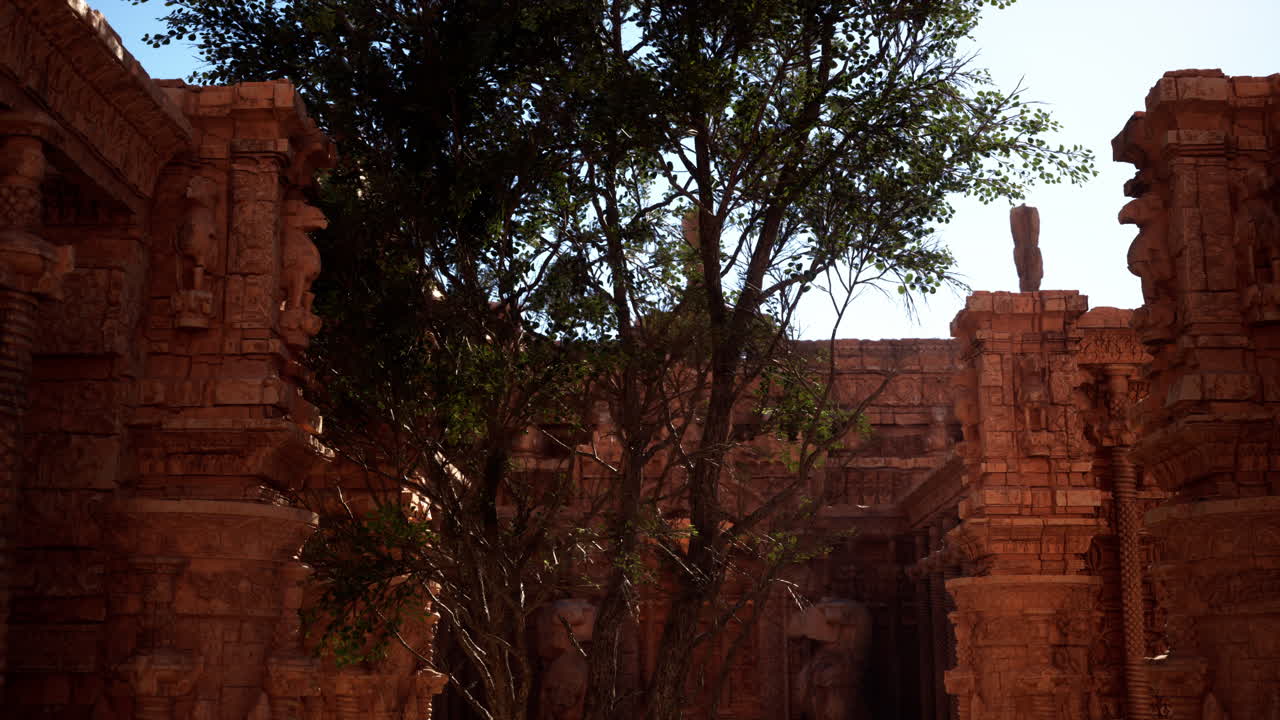 explorando las ruinas de un templo perdido en una selva tropical