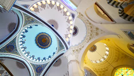 the interior of a grand mosque