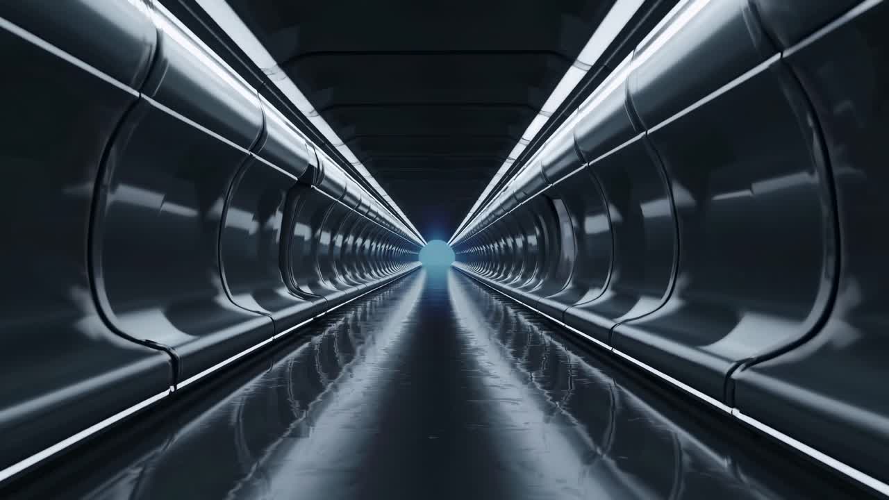 Futuristic Metal Tunnel