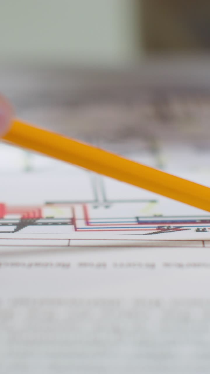 arquitecto revisando los planos