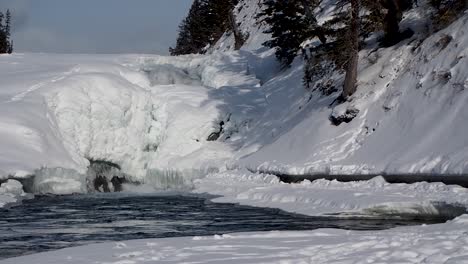 rushing-water-in-opening-on-frozen-river