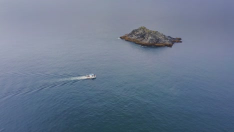 aerial view over the coastal areas of crantock beach and the pentire peninsula in cornwall