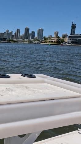 boat ride with city skyline views