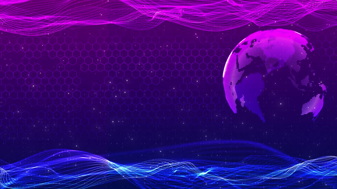 Global network connection concept world map big data visualization internet technology business