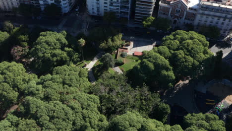 공중 - recoleta vicente lopez 공원, 부에노스 아이레스, 아르헨티나, 와이드 탑 다운