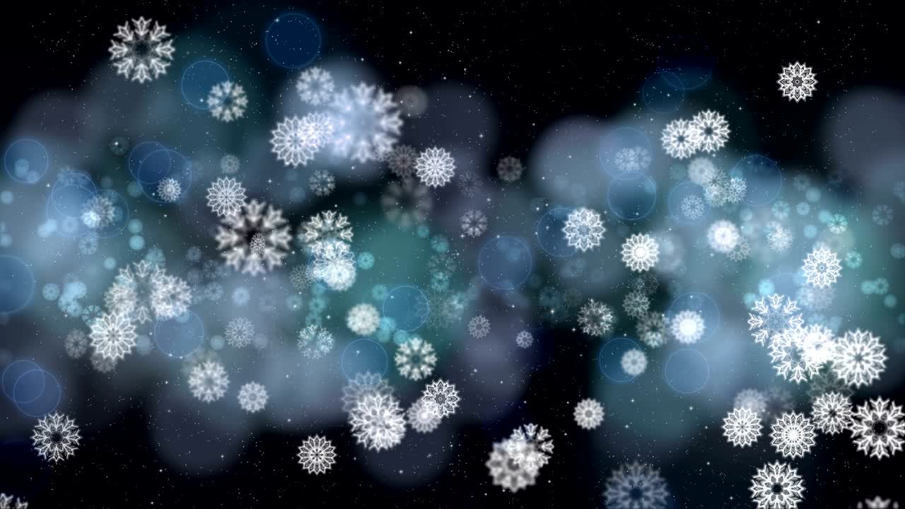 feliz año nuevo mágico bucle sin costuras animación abstracta.