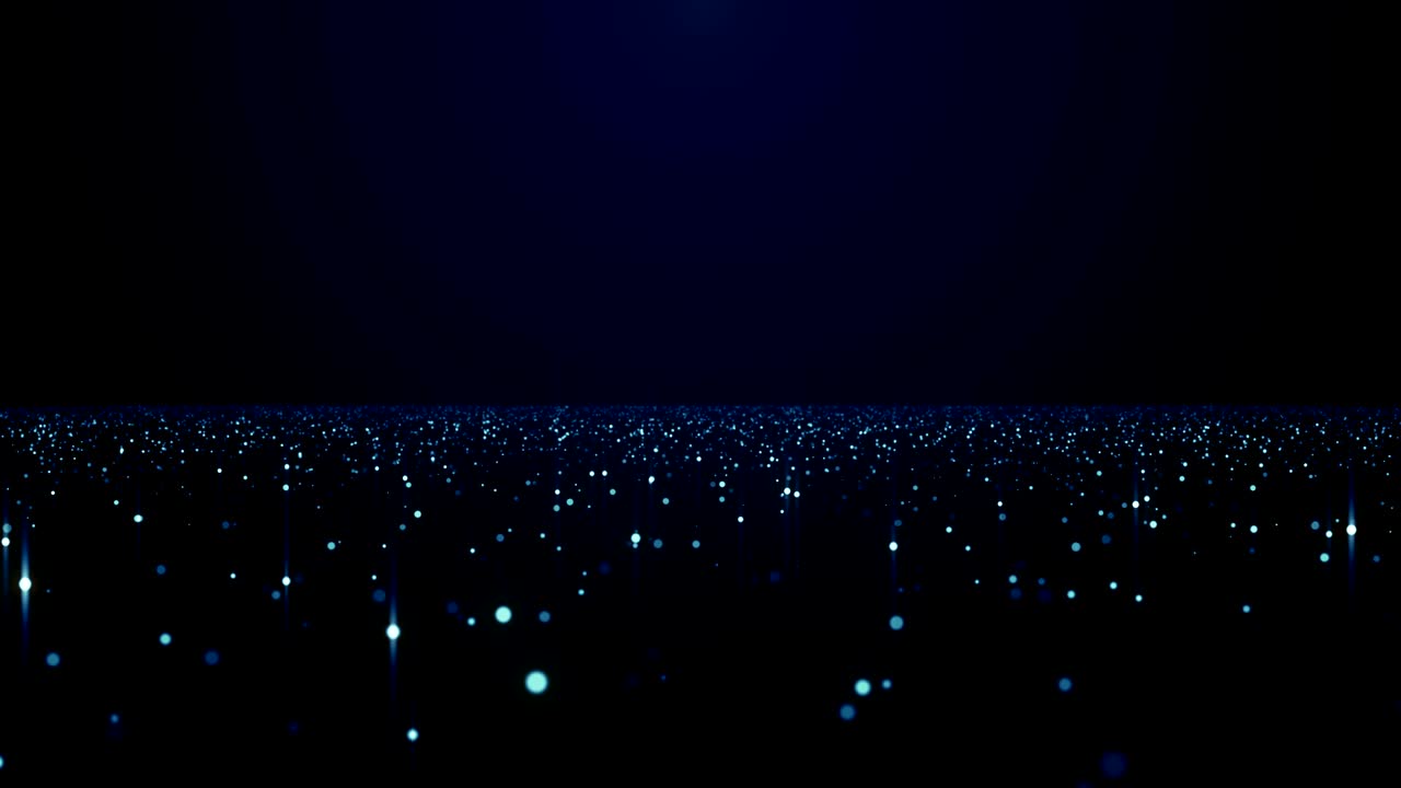 Particles Blue dust abstract light bokeh motion titles cinematic background loop
