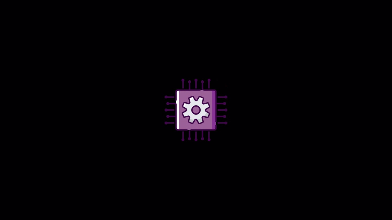 Electrónica Animación de icono Alfa