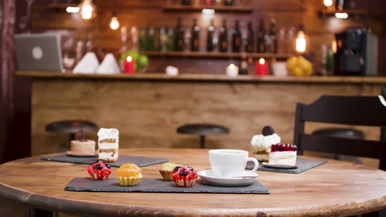 Desserts and Coffee at Cafe