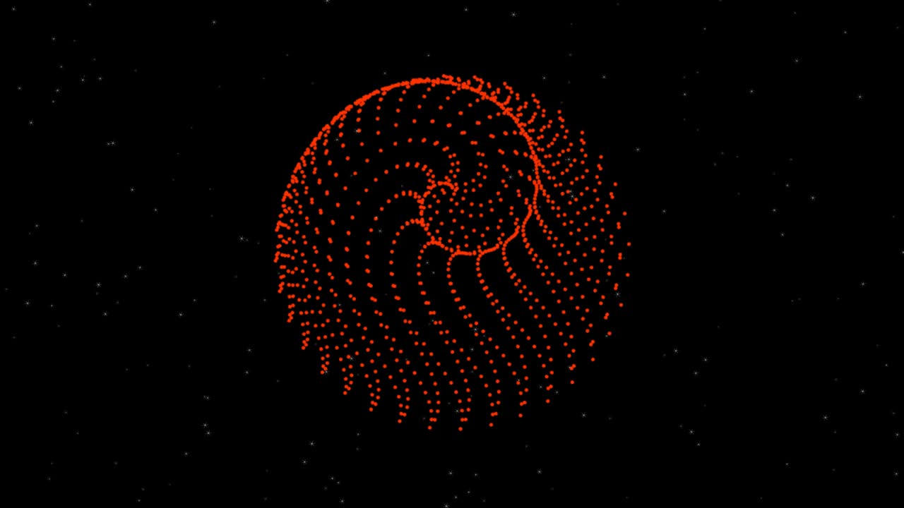 girando remolino y estrellas parpadeantes gráficos de movimiento con fondo nocturno