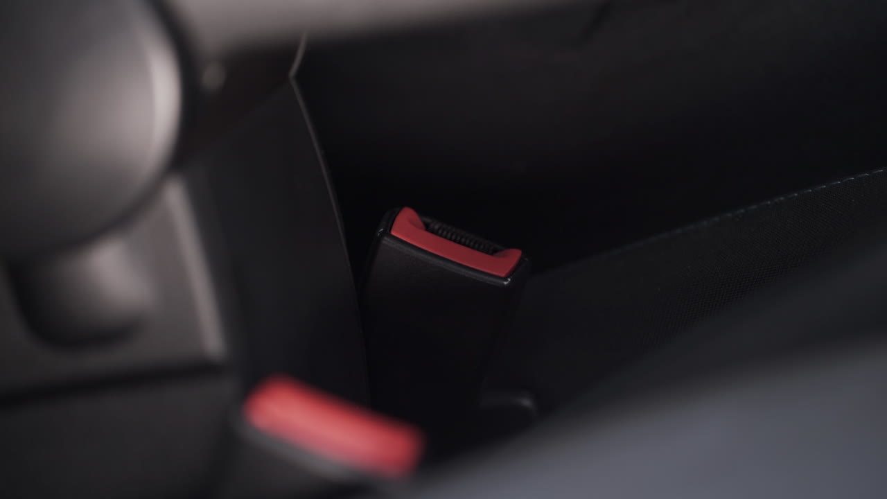 Person Fastening Seatbelt