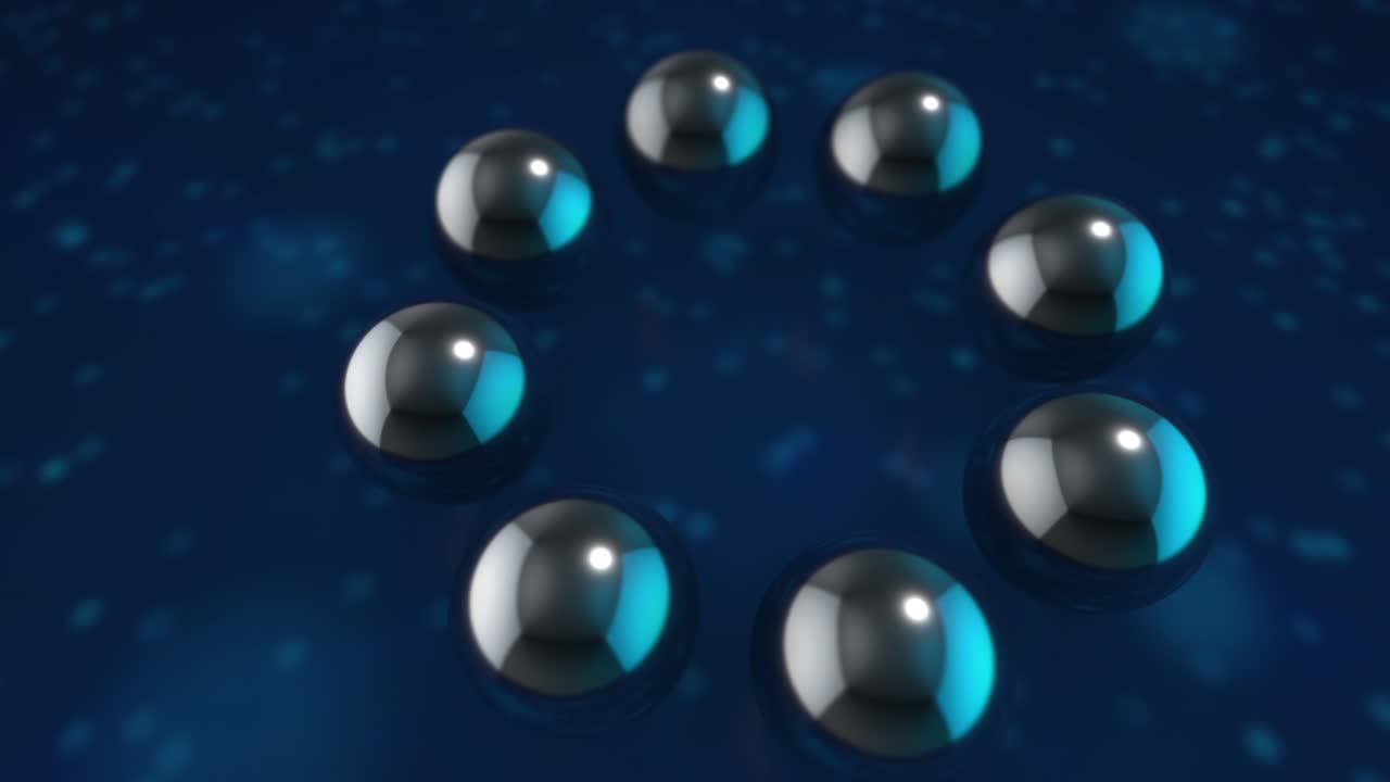 루핑 추상 기하학 파란색