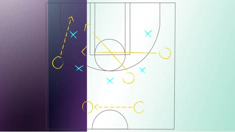 Animation-Des-Spielplans-über-Violetten-Und-Blauen-Streifen
