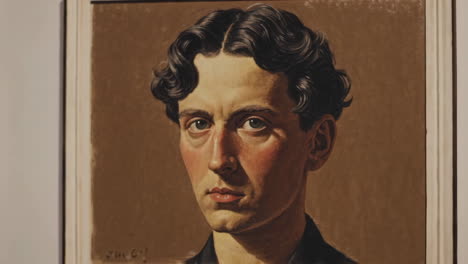 collection of portrait and landscape paintings