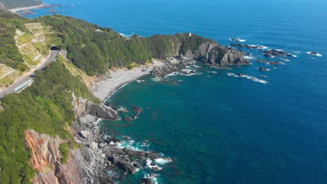 scenic highway winding its path along beautiful coastline