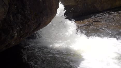 river's fresh, clear-water cascading over rocks