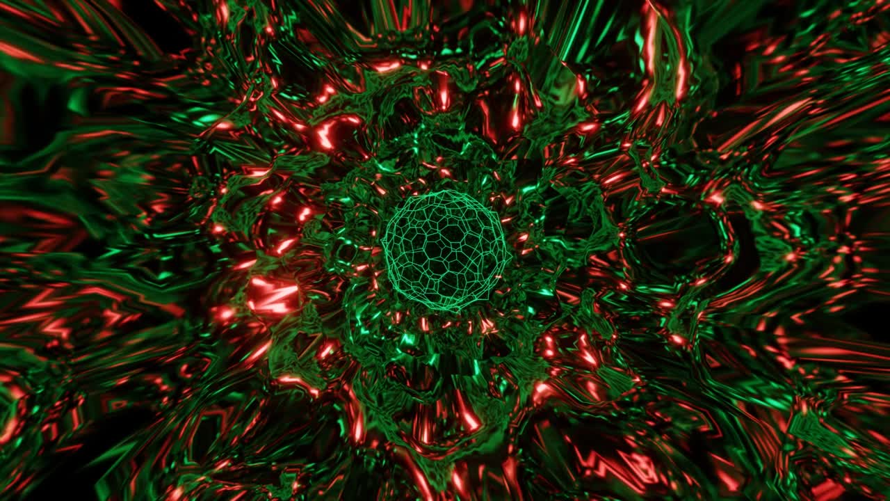 animación 4k 3d. animación abstracta elegante. tripe loco y psicodélico en bucle de vj