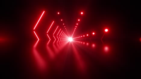 red neon tunnel