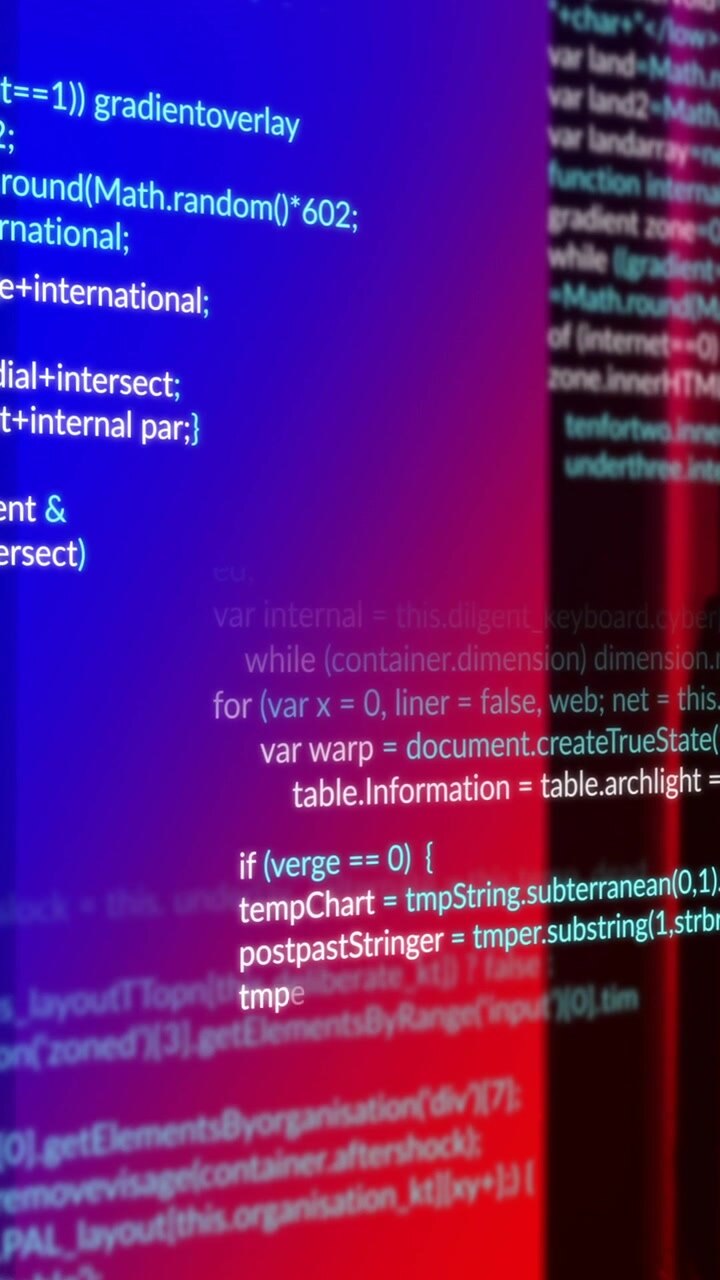 Animation af digital databehandling over computerservere