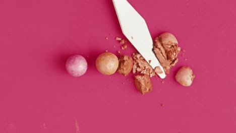 makeup tools and powder