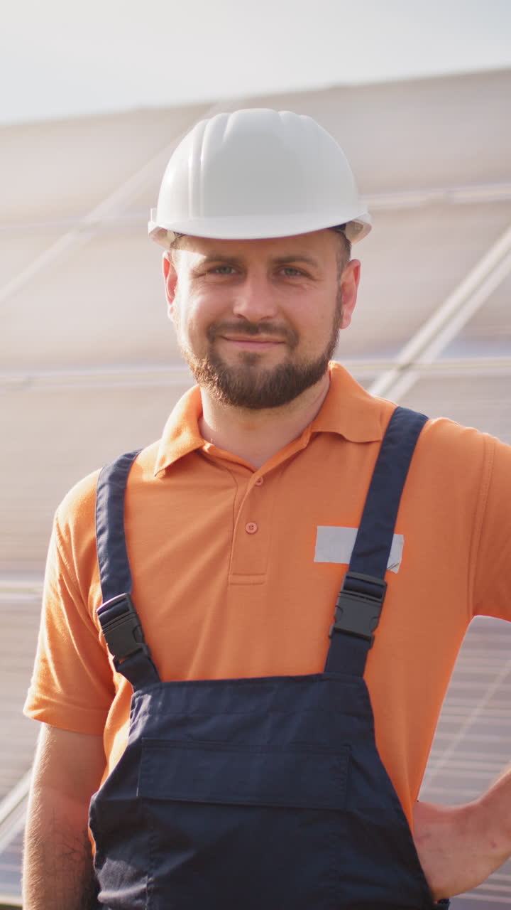 Solar engineer vertical video