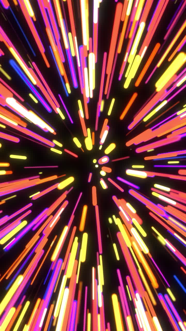 Abstract Colorful Light Streaks