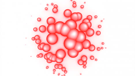 red glowing bubbles