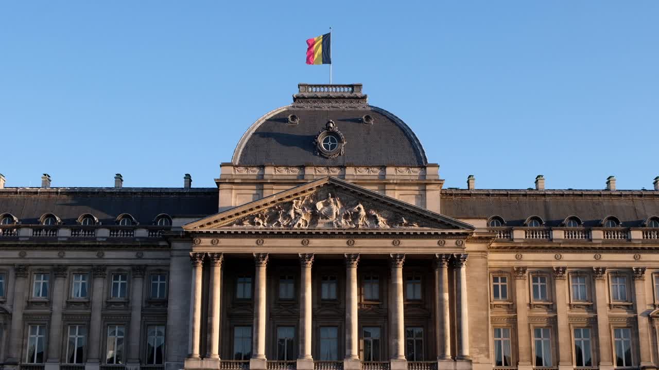 Royal Palace of Brussels at daylight. Belgium landmarks