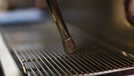 waitress making coffee