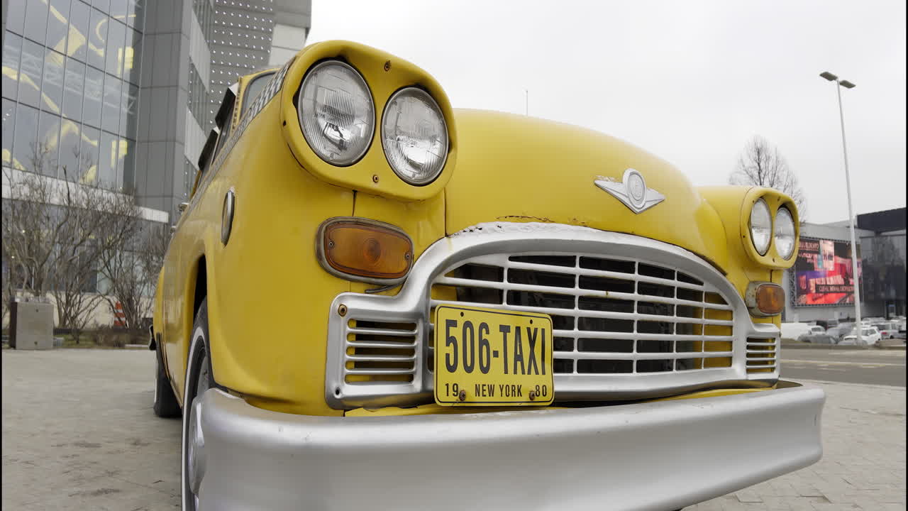 Vintage Yellow New York Taxi