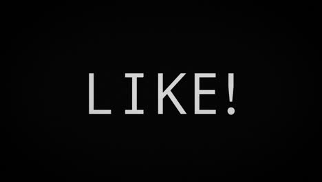 like text on old tv screen