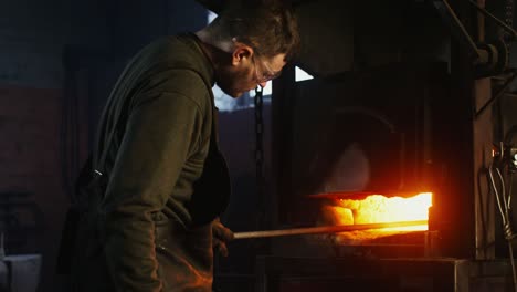 blacksmith at work