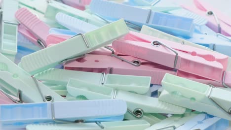 slow rotation of colorful clothespins for drying clothes the concept of washing clothes slow rotation of colorful clothespins for drying clothes the concept of washing clothes
