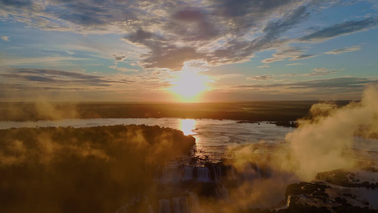 Sunset at iguazu falls - Argentina