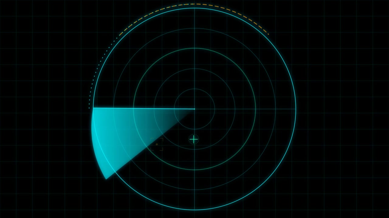 Schermo Radar Digitale in Scansione per Obiettivi