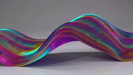 abstract colorful 3d wave