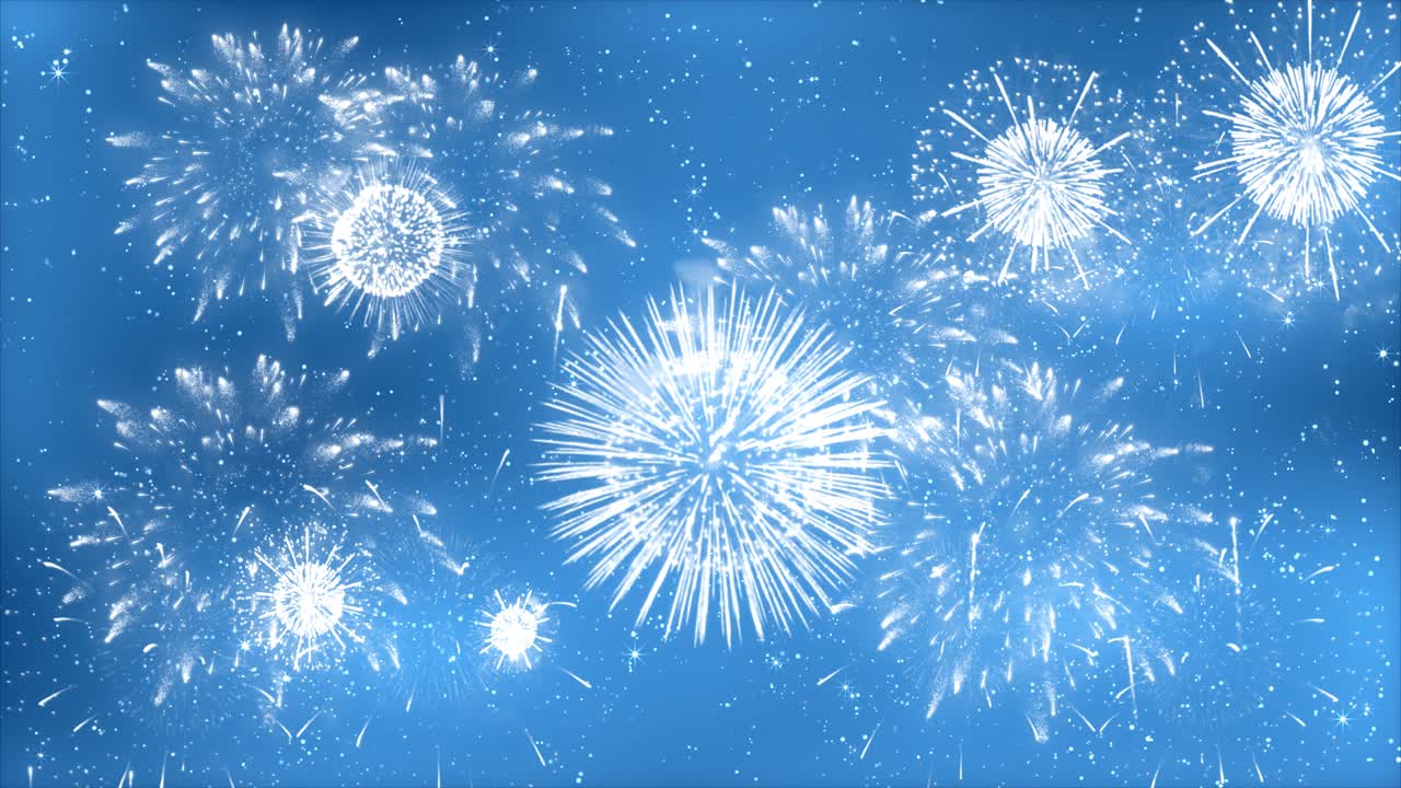 4k new years eve fireworks celebration loop seamless of real fireworks background abstract