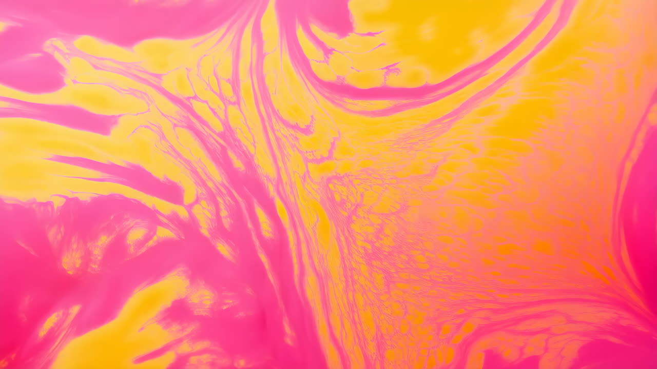 Vibrant Pink and Yellow Fluid Abstract Background