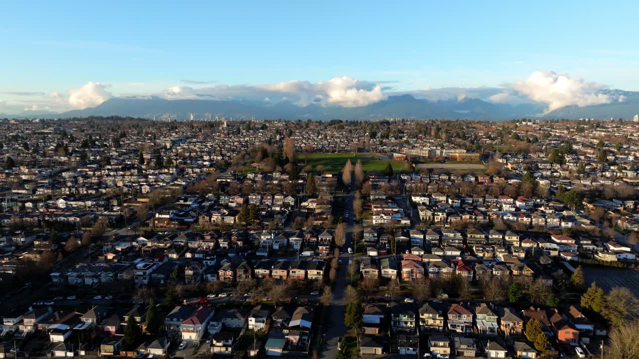 el barrio de la puesta de sol en vancouver, columbia británica, canadá