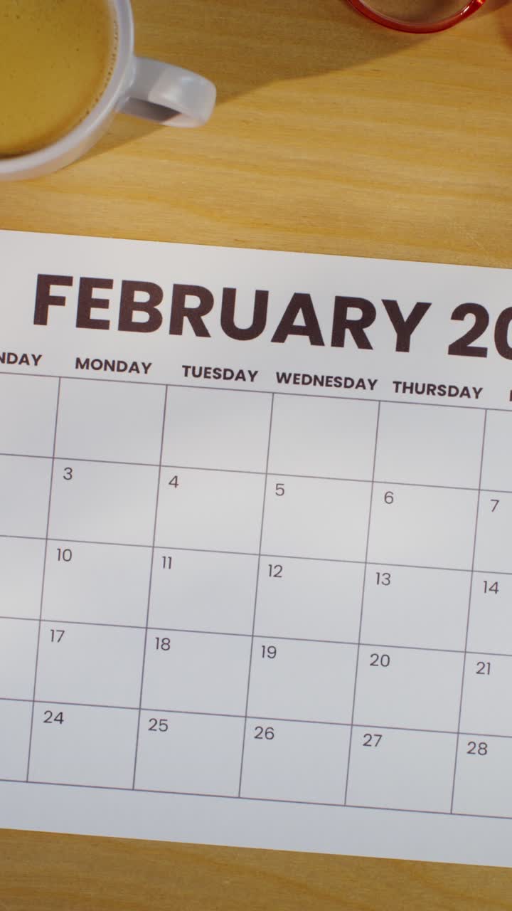 Marking a Date on February 2024 Calendar