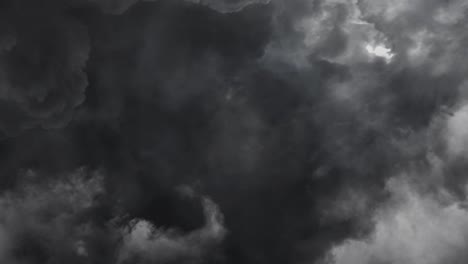 Storm-Clouds-And-Lightning-Bolts-in-dark-sky