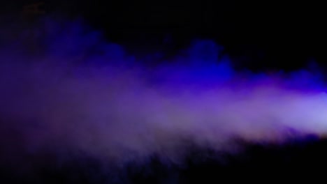 smoke spray with rgb light on black background.