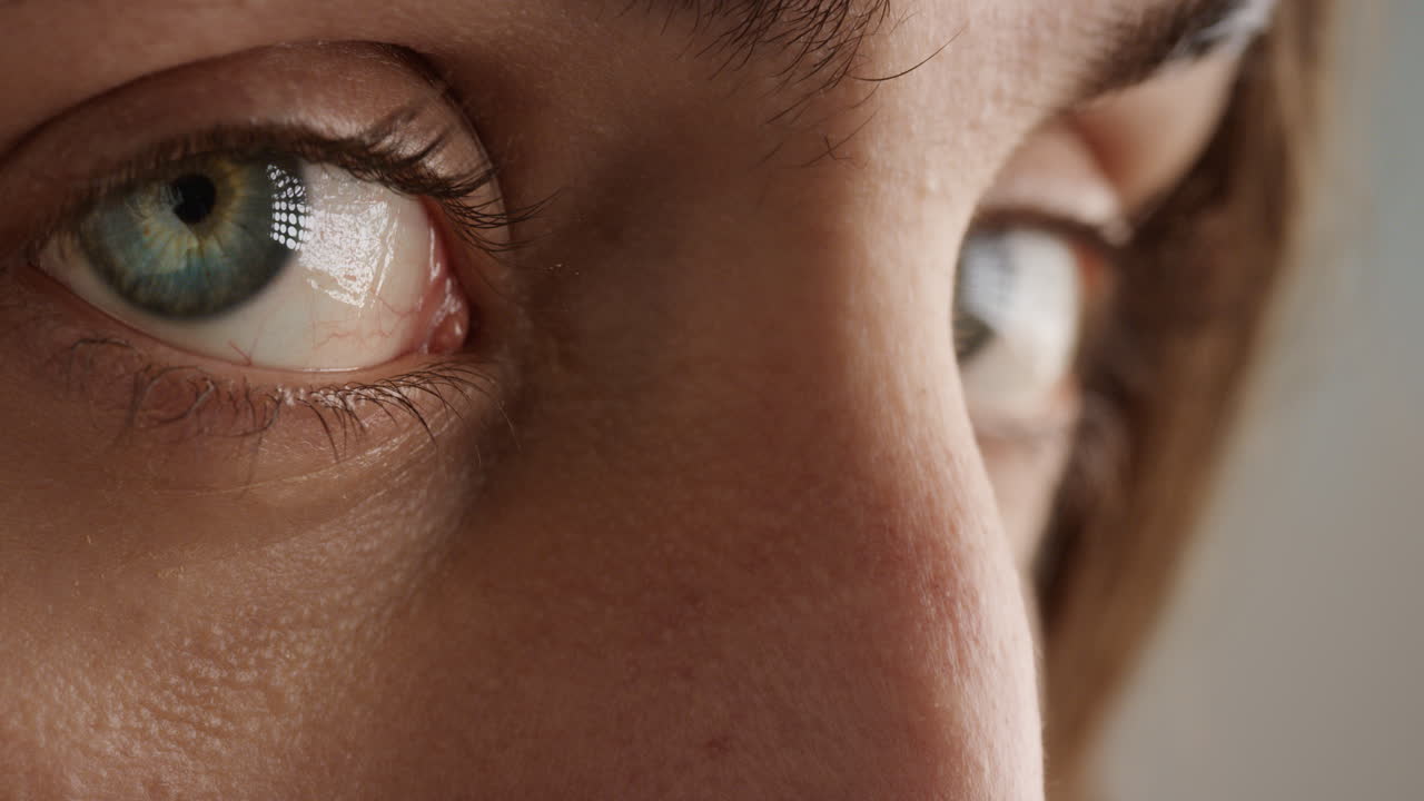 마크로 눈을 닫고  ⁇  놀랐습니다.