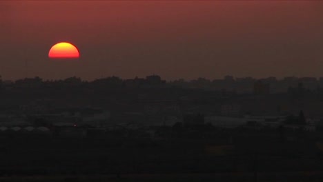 A-multi-colored-sky-over-the-Gaza-border