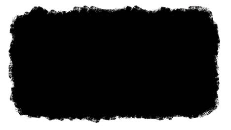 lienzo negro pintado aislado sobre un fondo blanco, animación en stop motion