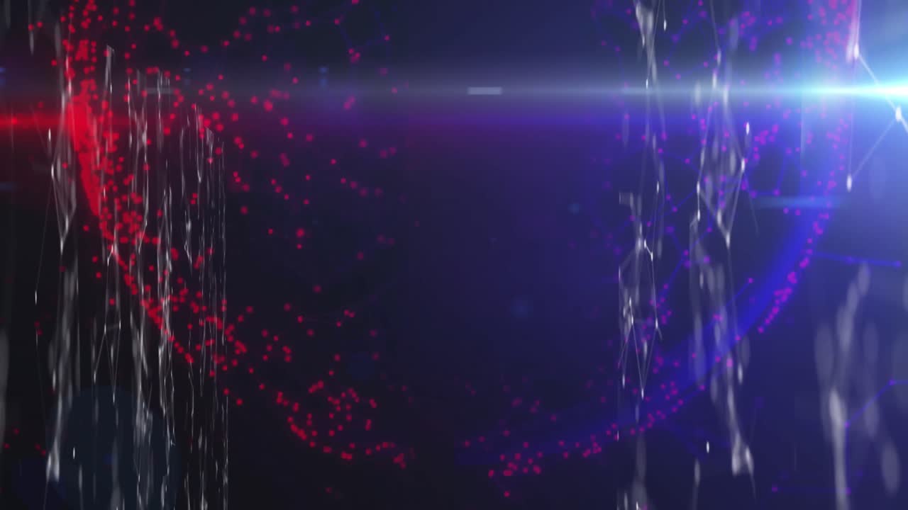 animación de formas en movimiento sobre fondo negro