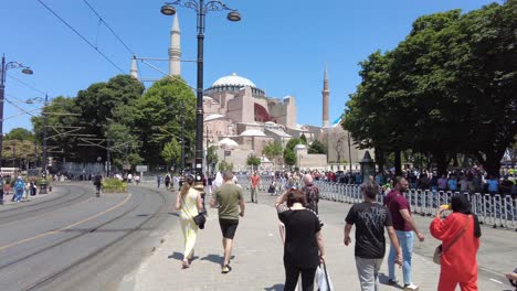 hagia sophia en la ciudad de estambul, turquía